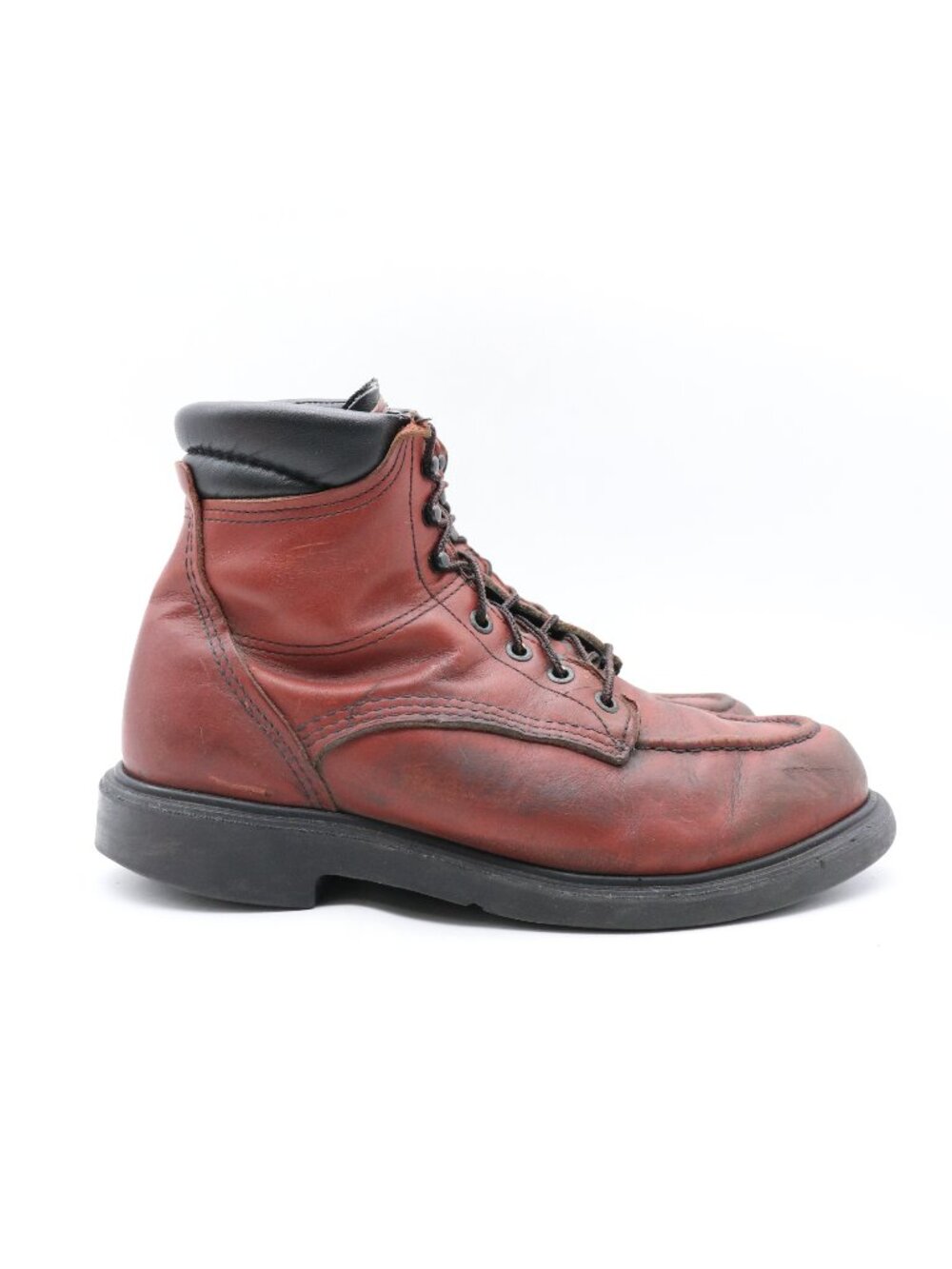 Red Wing 202 Supersole 6" Men's Size 9 D Soft Toe Burgundy Work Boots USA